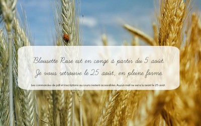 Bonnes vacances!